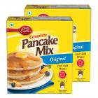 Betty Crocker Pancake Mix | Instant Breakfast Mix | Waffles and Pancake Mix Powder | Original Flavour | Eggless | 250g x Pack of 2 | 500g