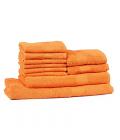 Trident Orange 10 Pcs Towel Set