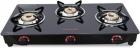Butterfly Rapid 3 Burner Glass Manual Gas Stove  (3 Burners)