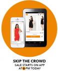 Live - Skip the Crowd Sale starts @ 8 PM Today on Jabong App