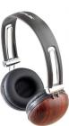 Soundlogic(TM) Wooden Stereo Headphones - Dark Brown