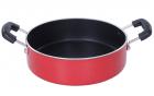 Nirlon Non-Stick Aluminium Casserole With Red And Black Color , Casserole - 16cm