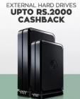 Upto Rs.2000 off on External Hard Disk Drives