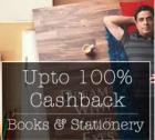 100% cashback on Books & stationery @ 3 PM