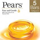 Pears Pure And Gentle Bathing Bar, 125g (Pack Of 5)