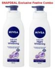 Nivea Night Whitening Body Lotion 400ml-Pack of 2