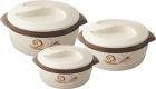 Nayasa Floriana Small Plastic Casserole Set, 3-Pieces