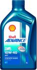 Shell Advance AX7 550031394 10W-40 API SM Synthetic Technology Motorbike Engine Oil (1 L)