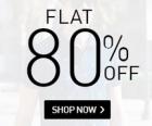 Flat 80% off on clothing