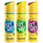 Set Wet Deodorant Spray Perfume, 150ml (Cool, Charm and Swag Avatar Pack of 3)
