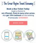 Get 15% cashback on Bus ticket bookings of Rs. 200 or more