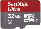 Sandisk Ultra microSDHC UHS-I 32GB Class 10 Memory Card with Adapter