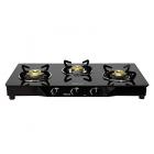 Sunflame Classic 3B Burner Gas Stove, Black