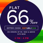 FLAT 66% OFF ON ORDERS OF RS. 1950 & ABOVE