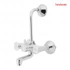Hindware Lyra F920035CP Brass Wall Mixer for Bathroom with L-Bend (Chrome Finish)