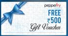 Pepperfry 500 e-voucher with SBI EMI
