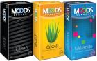 Moods Ribbed, Aloe and Melange Condom  (Set of 3, 36S)