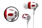 White and Red Portronics BEE In-The-Ear