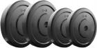 KRX 10 Kg Rubber Black Weight Plate  (10 kg)