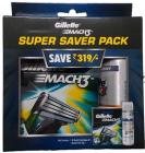 Gillette Mach3 Super Saver pack 8 cartridges with Free Gel 70g