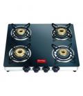 Prestige Marvel GTM 04 SS 4 Burner Glass Top Gas Stove