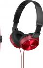Sony MDRZX310APRCE Wired Headset with Mic  (Red, Over the Ear)