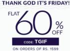 FLAT 60% OFF on 1599