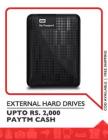 Upto Rs. 2500 CashBack on External HDD