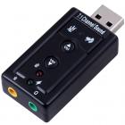 RTS &Trade 7.1 Channel USB External Sound Card Audio Adapter With Mic Compatible With Windows XP/Vista/Windows 7/Windows 8 Plug and Play Compatibility