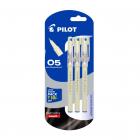 Pilot Hi-Techpoint 05 Super Value Pen - Pack of 3, Blue