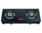 Prestige Marvel Glass 2 Burner Gas Stove, Black