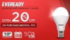 Everready LED Bulbs & emergency lights @ extra 20% off