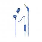 JBL Live 100 in-Ear Headphones with in-Line Microphone and Remote (Blue) (JBLLIVE100BLU)