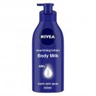 NIVEA Body Lotion for Very Dry Skin, Nourishing Body Milk with 2x Almond Oil, For Men & Women, 600 ml