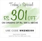 Rs. 301 off on Rs. 999