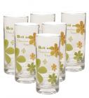 Green Apple Bell Orchid Glass - 285 ml each