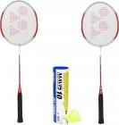 Yonex GR301 Mavis Combo Badminton Kit(2 GR301 Badminton Racquets,1 Mavis 10 Shuttlebox (Pack of 6) Badminton Kit