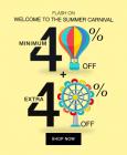 Summer Carnival Min 40% Off + Extra 40% Off