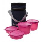 Signoraware Executive Lunch Box with Bag Pink