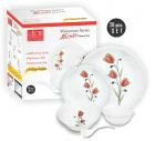 Ruchi Fiesta Orange Tulip Design Unbreakable Dinner Set, 28 -Pieces