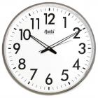 Ajanta Quartz Wall Clock (32 cm x 32 cm x 2 cm, White Dial and Silver Rim)