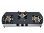 Pigeon Blackline Oval SS Gas Stove, 3 Burner