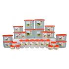 Princeware Plastic Container Set, 30 Pieces, White and Red