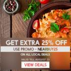 Get 25% OFF All Local Deals