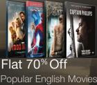 Flat 70% off on Popular English Movies