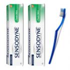 Pack of Two Sensodyne FreshMint Toothpaste + Toothbrush