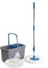 Cello Kleeno Total Clean 360 Degree Bucket Spin Mop with 1 Extra Micro Fiber Refill Mop