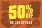 FASHION SALE - flat 50% Off