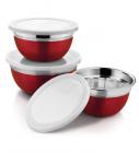 Ideale Prep & Store Red Bowl Set Of 3