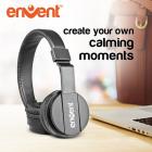 Envent LiveFun 560 Wired & Wireless bluetooth Headphone  (Black, Over the Ear)